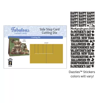 Side Step Card Dies by Fabulous Folded Money Saver